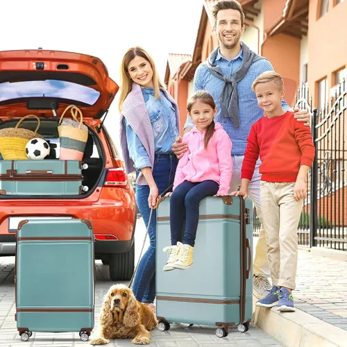 Miniatura 66 de Merax Equipaje, maleta extensible rígida con ruedas giratorias ligeras, Negro -, 40/48/52