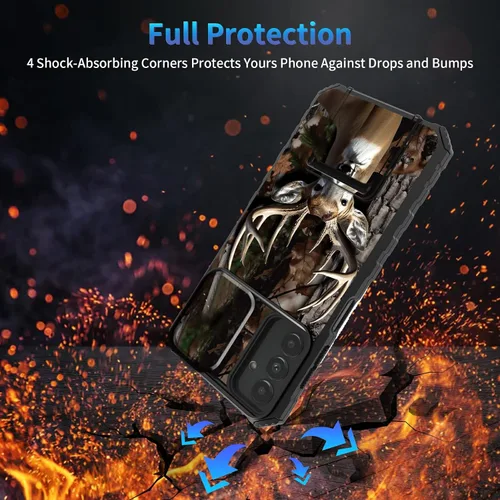 Miniatura 46 de Funda para Samsung Galaxy S22 Ultra 5G, Galaxy S22 Ultra con cubierta de cámara deslizante, funda resistente de doble capa con función atril Black