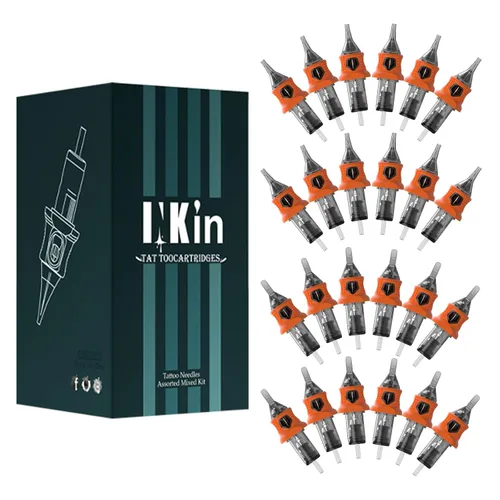 Miniatura 7 de INKin Agujas de cartucho de tatuaje, surtido mixto, 80 piezas, #10, Bugpin Round Liner 3RL 5RL 7RL 9RL 11RL 0.012 in agujas de tatuaje desechables
