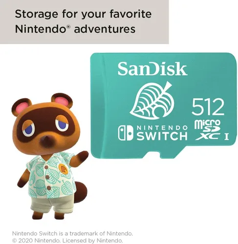 Miniatura 5 de SanDisk Tarjeta microSDXC de 512 GB, con licencia para Nintendo -Switch - SDSQXAO-512G-GNCZN