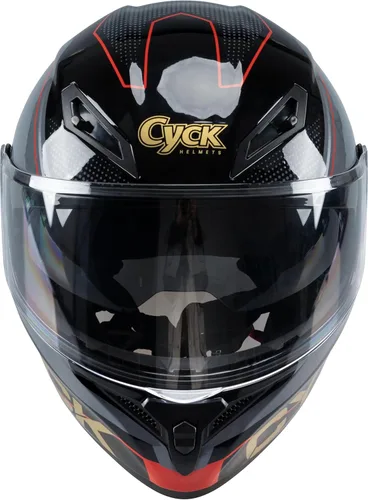 Miniatura 6 de Casco integral para hombres y mujeres adultos con protector solar ahumado Negro Rojo Racing