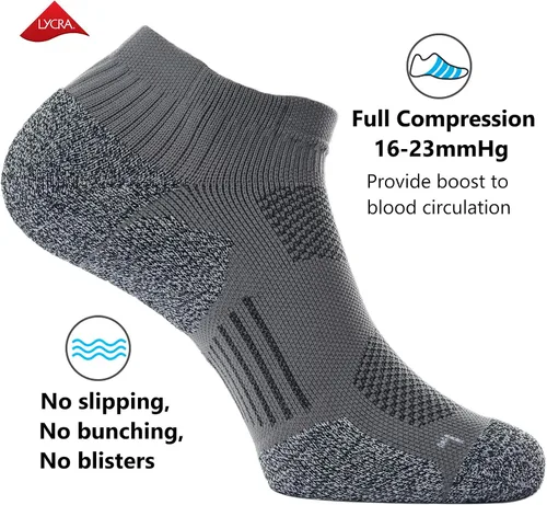 Miniatura 3 de CWVLC Paquete múltiple de calcetines deportivos de compresión acolchados unisex
