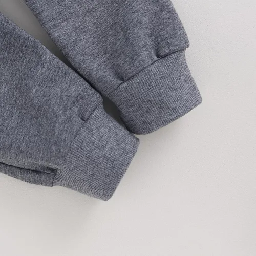 Miniatura 13 de Adobabirl Conjunto de sudadera y pantalones de Halloween para bebé, sudadera y pantalones con parche de calabaza para Halloween, otoño, ropa de bebé