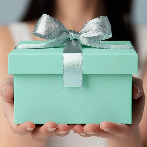 Miniatura 4 de Briful Cajas de regalo cuadradas con tapas, juego de 4 cajas de regalo verde azulado, cajas de regalo de varios tamaños, cajas de regalo