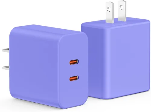 Miniatura 12 de Paquete de 2 bloques de cargador de pared USB C de 65 W, adaptador de carga USB C de 3 puertos de 100 W tipo C de carga súper rápida para MacBook