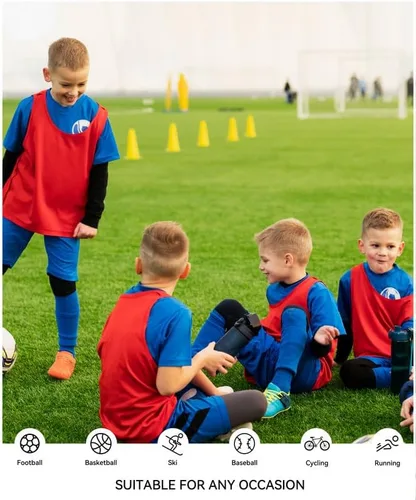 Miniatura 6 de G Gradual Camiseta térmica de compresión para niños y jóvenes, camiseta interior de forro polar de manga larga para niños, para fútbol, béisbol