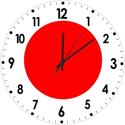Miniatura 461 de Cheyan Reloj de pared con bandera de Canadá de 12 pulgadas, silencioso, sin tictac, de PVC, funciona con pilas, reloj redondo decorativo, regalo