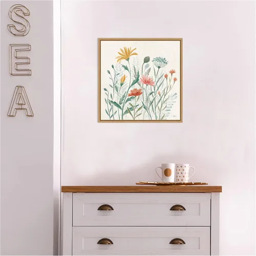 Miniatura 7 de Amanti Art Lienzo enmarcado para pared, 16 x 16 pulgadas, vibraciones de flores silvestres III por Janelle Penner, lienzo enmarcado para pared