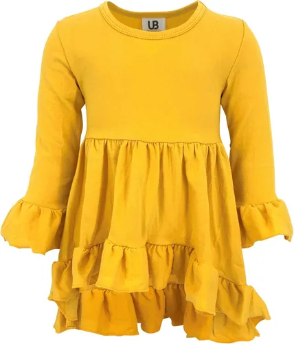 Miniatura 6 de Unique Baby Conjunto de 3 piezas con estampado de girasol y margaritas, Amarillo