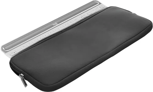 Miniatura 5 de kwmobile Funda de neopreno compatible con Logitech MK470, funda para teclado suave de viaje, color gris
