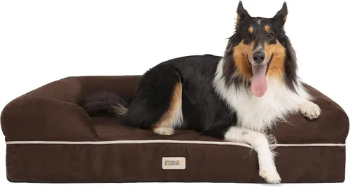 Miniatura 15 de Friends Forever Cama ortopédica para perros extra grandes, sofá cama impermeable de espuma viscoelástica para perros XL con funda extraíble lavable