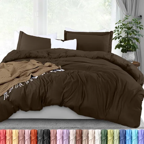 Miniatura 38 de Utopia Bedding Funda de edredón tamaño Queen – 1 funda de edredón con 2 fundas de almohada – Funda de edredón de 3 piezas con cierre de cremallera