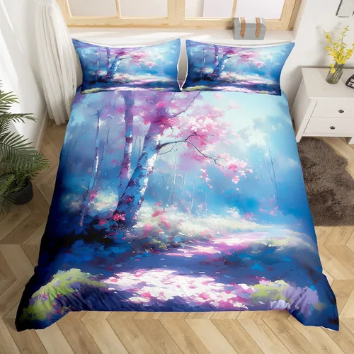 Miniatura 20 de Juego de ropa de cama con estampado de lobos en 3D, funda de edredón de lobo ártico para niños, adolescentes, niños y niñas, funda de edredón