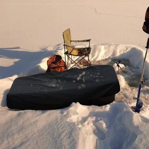 Miniatura 5 de Cubierta de viaje para pesca en hielo, cubierta de trineo 600d, impermeable, protector de almacenamiento de viaje para actividades al aire libre