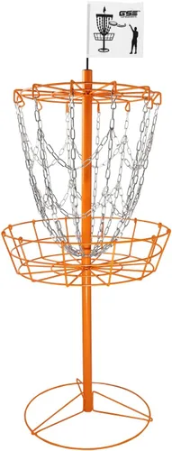Miniatura 15 de GSE Games & Sports Expert PRO - Cesta portátil de golf de disco, 12 cadenas/24 cadenas, disco volador de metal, cestas de práctica de golf