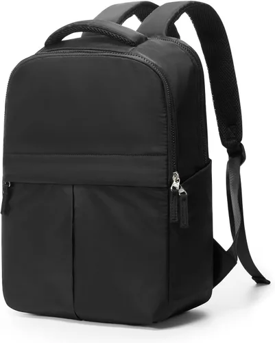 Miniatura 17 de Mochila pequeña para laptop para mujer, bolsa de computadora de 14 pulgadas con bolsillo trasero antirrobo oculto, mochila de viaje ligera