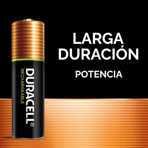 Miniatura 5 de Duracell Pilas AAA recargables de 4 unidades, potencia de larga duración, batería NiMH triple A precargada multiusos para dispositivos domésticos