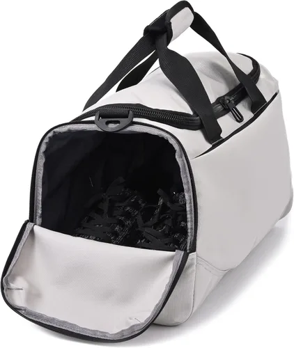Miniatura 3 de MKPCW Bolsa deportiva para gimnasio con bolsillo húmedo y compartimento para zapatos bolsa de viaje para hombres y mujeres gris negro
