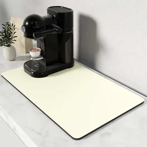 Miniatura 17 de Rnivvi Tapete de secado de platos para encimera de cocina, 16 x 18 pulgadas, bonita almohadilla de secado absorbente resistente al calor con goma