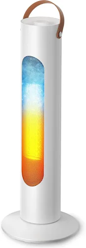 Calentadores eléctricos para uso en interiores, calentador de torre de 25 pulgadas y ventilador combinado, 1500 W, 2 modos de calefacción y