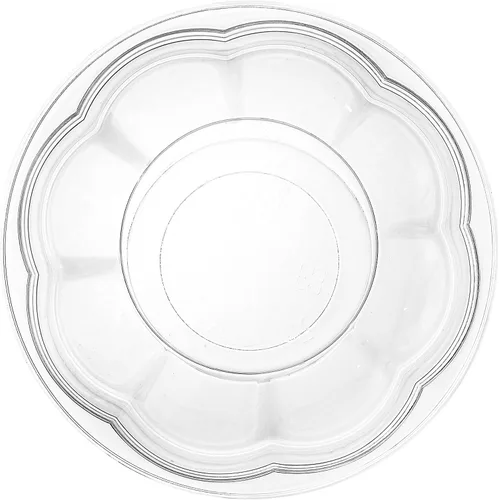 Miniatura 4 de Paquete de 50 cuencos de ensalada de plástico con tapas, recipiente desechable de 18 onzas para ensalada para el almuerzo, cuencos transparentes