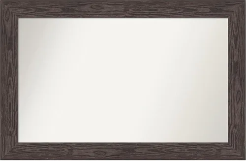 Miniatura 301 de Amanti Art Espejo personalizado, espejo de baño negro puente, espejo de pared o espejo de tocador de baño sobre el fregadero (26 x 26 pulgadas)