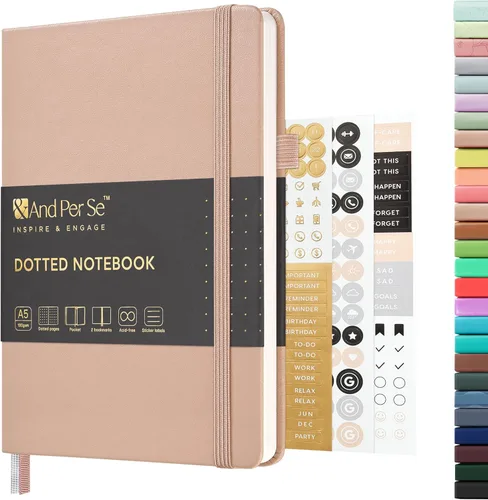 Miniatura 87 de &And Per Se - Cuaderno en blanco, 160 páginas, 5.7 x 8 pulgadas, cuaderno de rayas estrechas con papel grueso para escribir, cuaderno de tapa dura