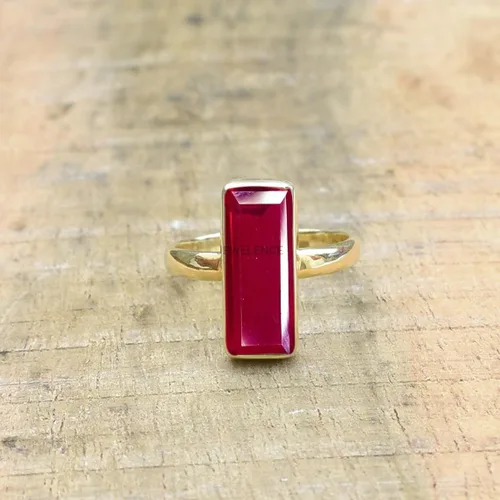 Miniatura 32 de Anillo de plata de ley maciza superpuesta de oro amarillo de 18 quilates para mujer, anillo de compromiso de plata esterlina, juego de bisel