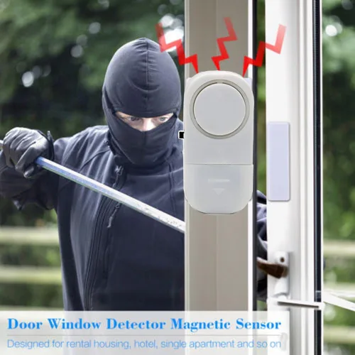 Miniatura 2 de Alarma de seguridad personal para ventana y puerta con sensor inalámbrico, 10