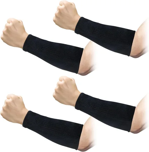REDANHA Mangas de Protección para Brazo Nivel 5 Protección Manga Resistente a Cortes y Quemadura Anti Abrasión Cubierta Protectora de Antebrazo Negro