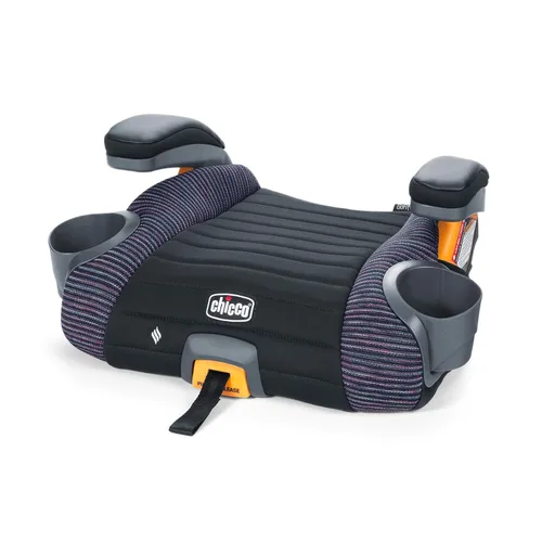 Chicco GoFit ClearTex Plus Asiento de coche sin respaldo, Sistema de cierre, Liberación rápida del cierre, Asiento booster portátil para automóvil
