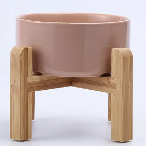 Miniatura 16 de Petygooing Cuenco de cerámica blanco elevado/alzado para perros de razas pequeñas, plato de comida y agua para perros con soporte, cuenco
