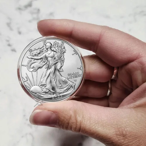 Miniatura 5 de OnFireGuy Tubo de almacenamiento para cápsulas de monedas y 20 porta monedas Air-Tite H40 de ajuste directo para águilas de plata de 1 oz