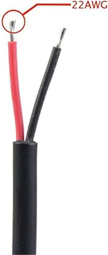 Miniatura 5 de 5 pares de conectores eléctricos LED de 2 pines negros para luces LED, cable de extensión de 20 cm, 40 cm/par, 0.3mm², tuerca de 15 mm