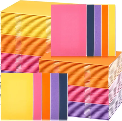 Miniatura 9 de Kosiz 100 Piezas Libros en Blanco Coloridos a Granel Libros en Blanco para que los Niños Escriban Historias Mini Cuadernos de Tapa Dura Cuadernos
