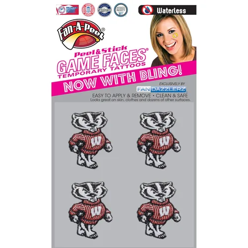 Miniatura 113 de Fan-A-Peel Tatuajes temporales sin agua del estado de Florida, hipoalergénicos, para despegar y pegar, tatuajes temporales impermeables, con Florida