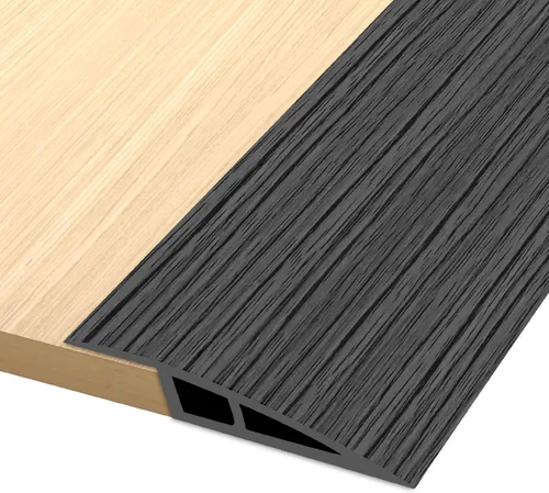 Miniatura 7 de Tira de Transición de Vinilo para Umbral de Puerta, Tira de Transición de Suelo Autoadhesiva, Tira de Borde de Alfombra para Umbral de Borde de Gris