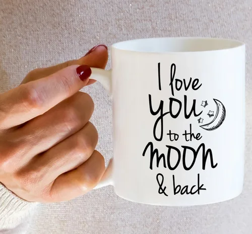 Miniatura 5 de Retreez Taza divertida – I Love You to The Moon & Back - Tazas de café de cerámica de 11 onzas – Divertido, sarcasmo, sarcástico, motivacional
