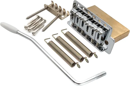 Musiclily Pro Puente de trémolo moderno de 52.5mm con 6 tornillos de latón sólido para guitarra eléctrica estilo Fender Squier Strat Stratocaster,