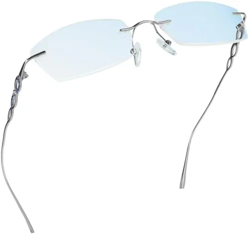 Miniatura 11 de LifeArt Gafas de lectura con marco de titanio puro, con bloqueo de luz azul, reducen la fatiga ocular, elegantes para hombres y mujeres