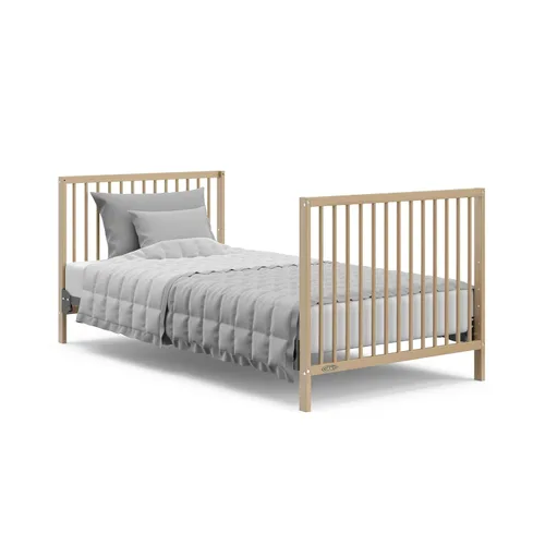 Miniatura 9 de Graco Teddi - Mini cuna convertible 4 en 1 con colchón adicional resistente al agua (Driftwood), certificado GREENGUARD Gold, colchón de 2.75