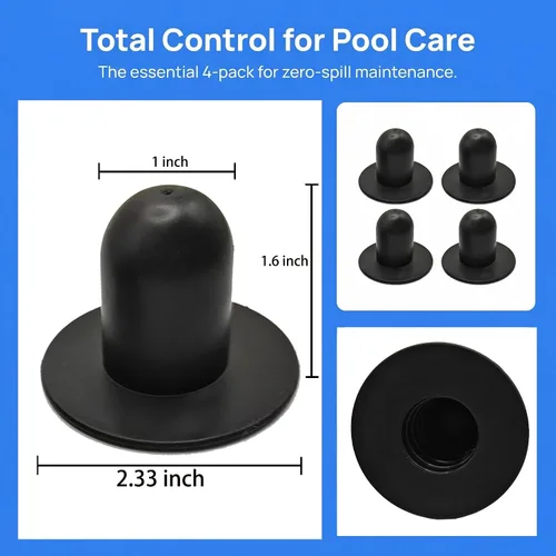 Miniatura 2 de Tapón para bomba de piscina compatible con mangueras de 1.25 pulgadas de diámetro para piscinas Bestway e Intex, tapón de pared de natación