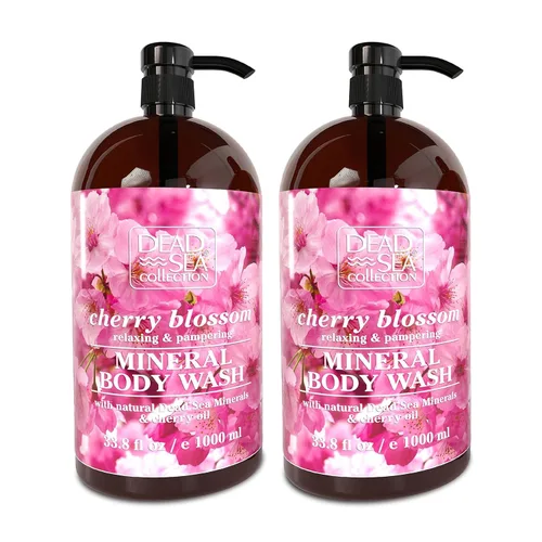 Miniatura 15 de Dead Sea Collection Gel de baño Almond Vanilla para mujeres y hombres, con minerales puros del mar muerto y aceite de almendras dulces, limpia e