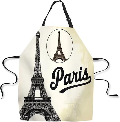 Miniatura 22 de Delantal de Cocina Faro con Puesta de Sol Delantal para Hornear en Casa Chef Delantal Impermeable para Mujeres y Hombres 31X27 Pulgadas