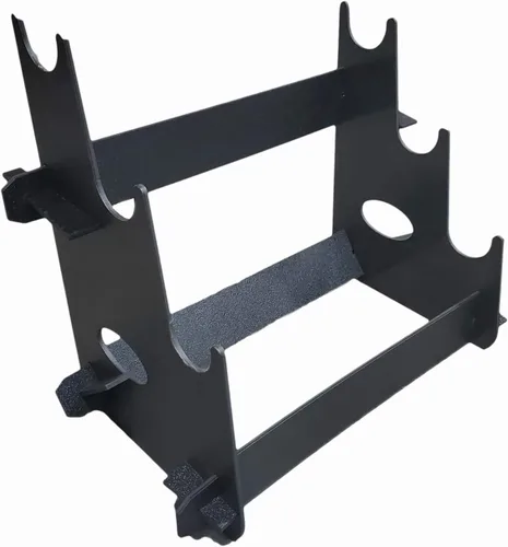 Estante de exhibición del soporte de la mesa-top de la espada/del rifl/del arma de 3 para la exhibición del arma o el negocio