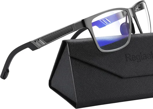 Blue Light Blocking Glasses Metal Frame for Men/Woman Gaming Computer Screen Glasses
