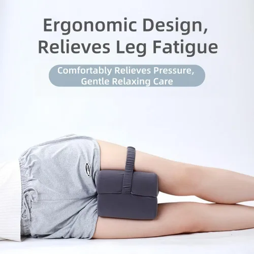 Miniatura 2 de Almohada de rodilla para personas que duermen de lado, almohada de piernas para dormir de lado con correa, almohada de espuma viscoelástica