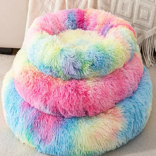 Miniatura 3 de Cama pequeña para gatos, cama nido para perro, cama redonda para conejo, cama para mascotas, cama pequeña para gatitos, cama cálida y esponjosa