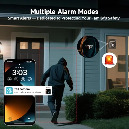 Miniatura 5 de Cámara de seguridad de ventana 4K para el hogar: Cámara de ventana WiFi de 2.4 GHz y 5 GHz con visión nocturna a color de doble luz - Cámara