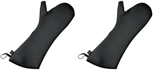Miniatura 6 de San Jamar ucmx13bk Textured neopreno ultigrips convencionales Protección de la temperatura manopla para horno con webguard, 13" de longitud